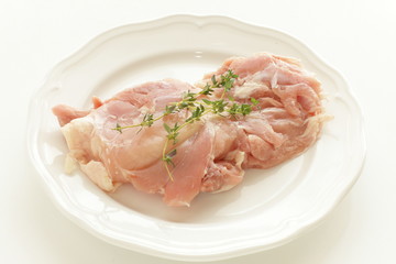 home cooking, prepared chicken tight and herbal