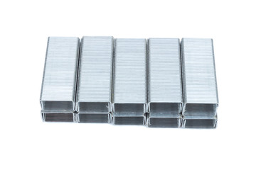 Staples isolated on white background