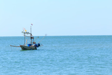 Obraz premium Boat on the sea