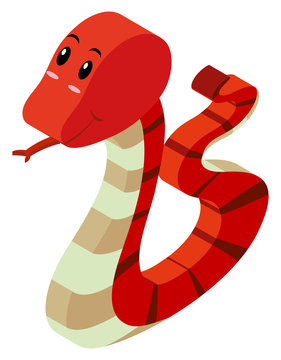 3D design for red rattlesnake