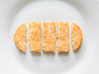 朝食のハッシュポテト