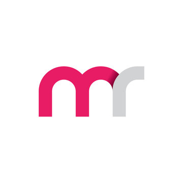 Initial Letter MR Rounded Lowercase Logo