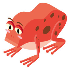 3D design for red frog