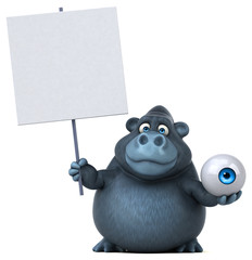 Fun gorilla - 3D Illustration