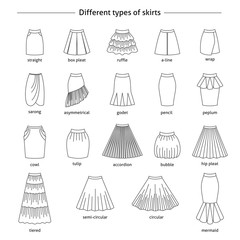 Set of different types of skirts - 139520516