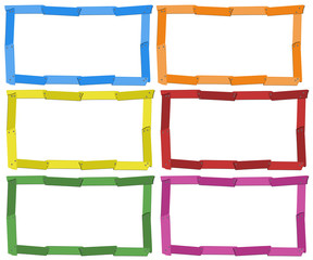Frame template in six colors