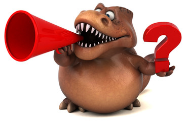 Fun Trex - 3D Illustration © Julien Tromeur