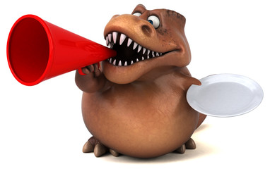 Fun Trex - 3D Illustration © Julien Tromeur