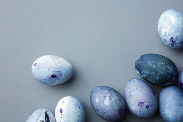 blue easter eggs
