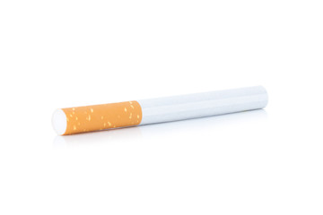 cigarette single isolated on white background