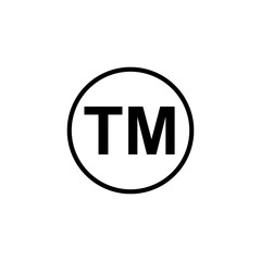 trademark symbol isolated vector