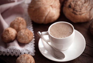 coffe with patries meal