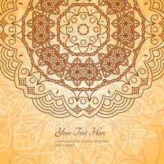 Round mandala vector