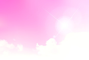 Fototapeta premium 春 空 風景 背景