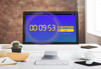 Stopwatch New Record Time Concept