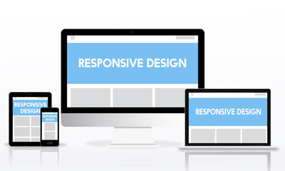 Responsive Design Layout Internet Concept