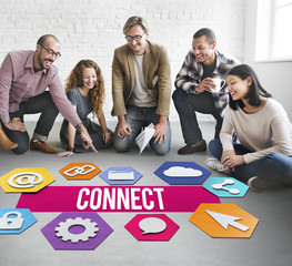Connect People Network Graphic Concept