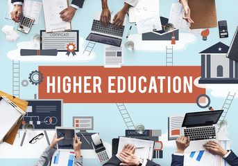 Higher Education Academic Bachelor Financial Aid Concept