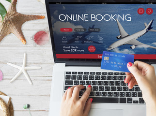 Air Ticket Flight Booking Concept