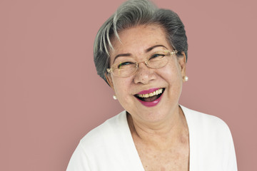 Asian Woman Cheerful Portrait Concept