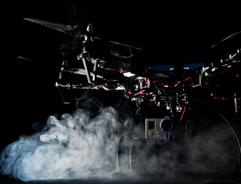 Quadrocopter at studio