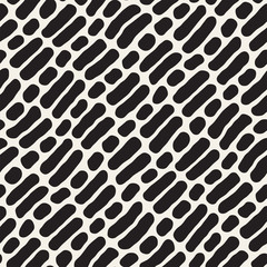 Abstract Background With Rounded brush strokes. Doodle Vector Seamless Pattern.