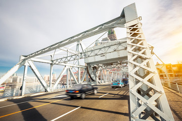 urban traffic view in modern city of China.