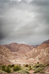 Volcanic ash covering the canyon. On the road to Omate. Peru, South America.