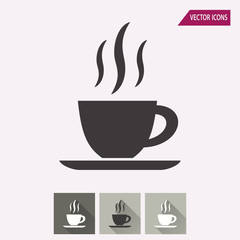 Coffee cup - vector icon.