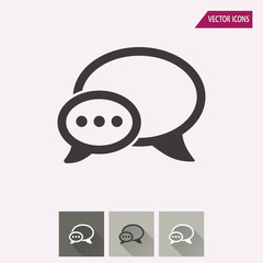 Chatting - vector icon.