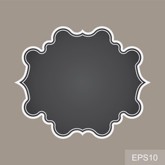 blank vintage frames. Gift tags. Paper labels. Flat design. isolated vectors. 
