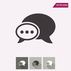 Chatting - vector icon.