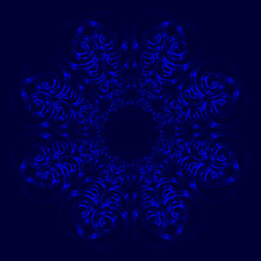 Abstract colorful background with blue shape