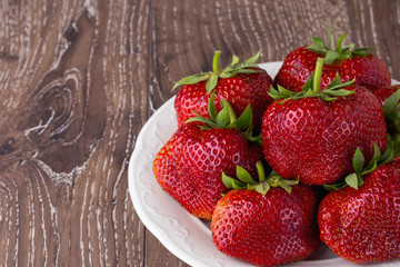 red ripe strawberries