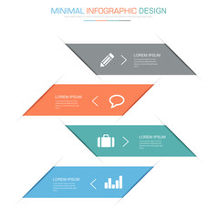 Infographic Elements with business icon on full color background  process or steps and options workflow diagrams,vector design element eps10 illustration