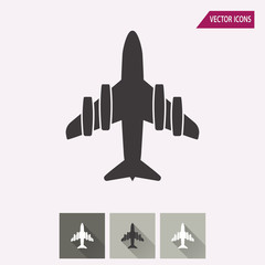 Airplane - vector icon.