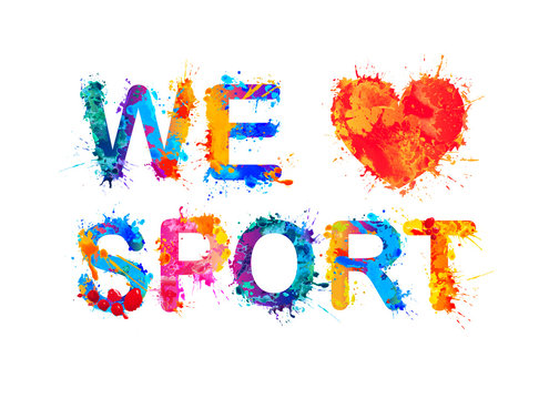 We Love Sport. Vector