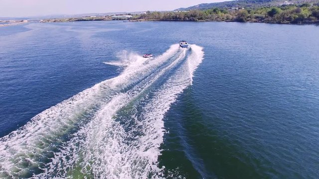 bou&eacute;e tract&eacute;e vue d'un drone