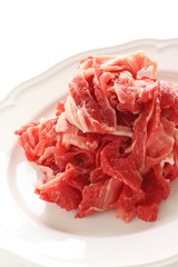 freshness marble beef for food ingredient image