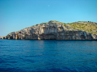 Fototapeta na wymiar Blue Sea Island