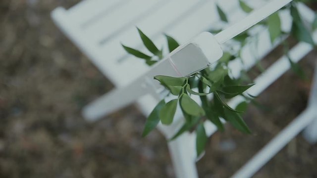 Wedding details. Beautiful flowers decration. Floral composition.