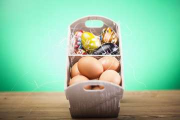 Koszyk z jajkami 