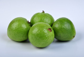 Guava Fruit in White Background