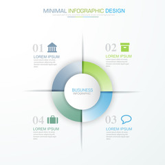 Infographic Elements with business icon on full color background  process or steps and options workflow diagrams,vector design element eps10 illustration