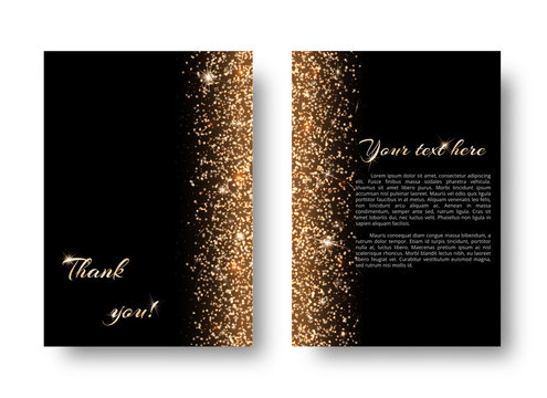 Glimmer background with light flare. New year celebration on a black backdrop.
