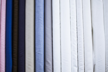 Many types of fine cloth