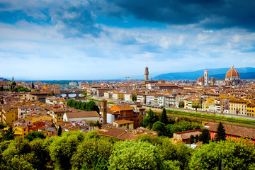 Fototapeta na wymiar Panorama view of Firenze