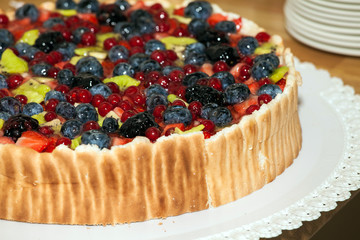 Colorful birthday cake