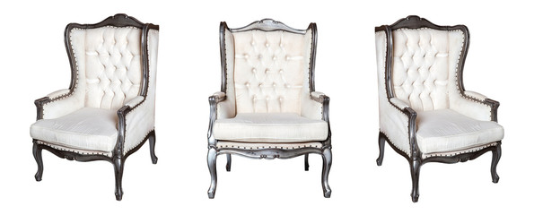 Textile white chair