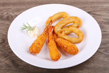 Squid and Shrimp Tempura